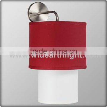 UL CUL Listed Hotel Lights on Wall With Red Outer Shade And White Inner Shade W20274