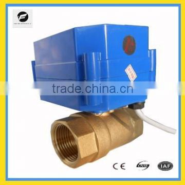 DC5V brass angle ball Valve electric control for Water cycle system, garden hose