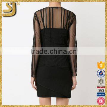 American Style Fashion Tops Women Beautiful Elegant Long Sleeve Blouses V-Neck Design Tops photo-4