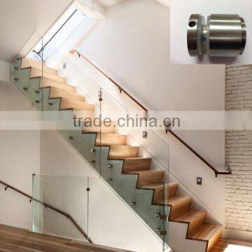 stair Standoff bracket frameless tempered glass railing