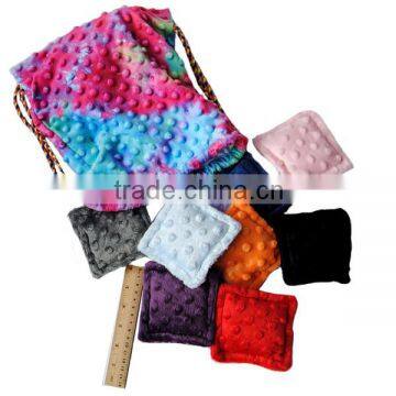 2016 Cuddle Soft Luxurious Minky Digital Print Colorful Minky Toy Bag for Baby Play photo-4