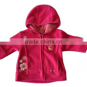 2013 long sleeve jackets children clothing with cute applique