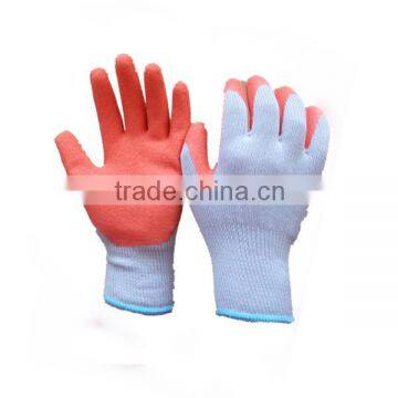 Cheap Gray Crinkle Latex Coated Construction Working Gloves en388