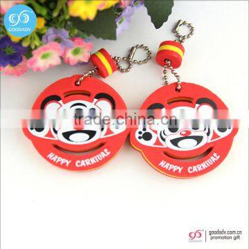 Guangzhou keychain manufacturers low price custom logo eva foam plastic key holders