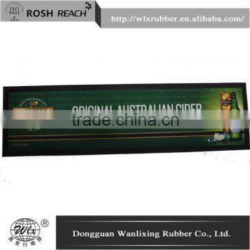 2014 Hot selling custom pvc beer bar rail mat