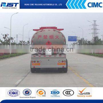 CIMC 45 m3 tri axle fuel tank semi trailer/aluminum alloy tanker/liquid tanker semi trailer