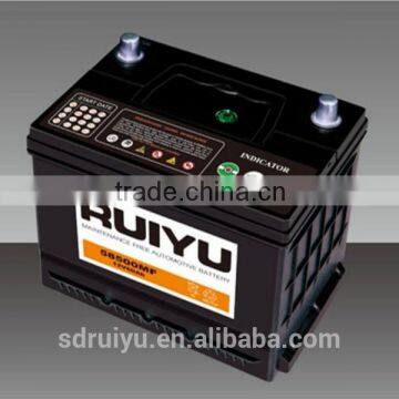 58500 DIN 60 12V 60AH Auto battery used on engine automobiles