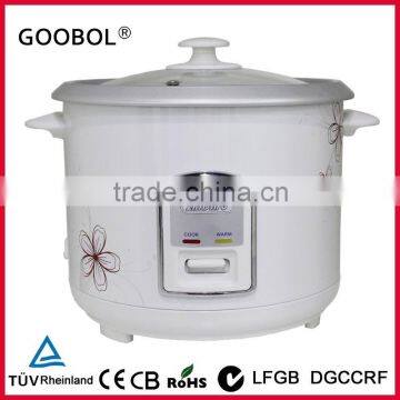 Straight Rice Cooker With Fullbody Type & Glass Lid