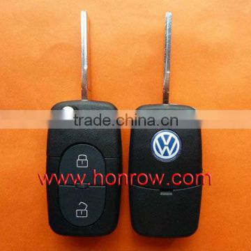 High Quality VW 2 button remote key shell without panic (1616 battery Small battery),VW remote key blank,VW key case