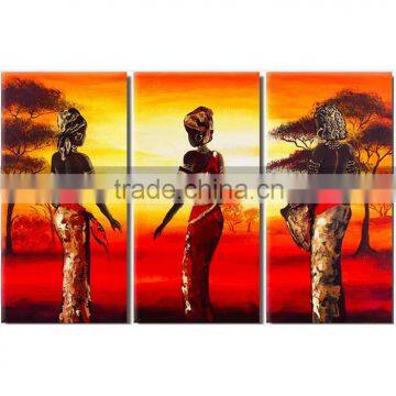 Handmade african woman oil painting, nude african women painting