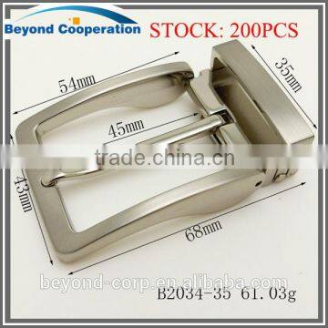 Formal type clip pin buckle brush nickel plated with zamack casting pin and loop teeth clip buckle