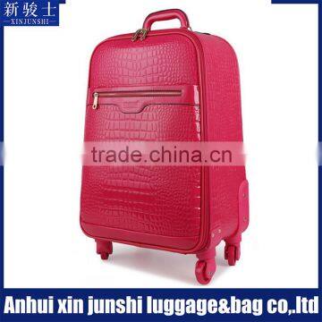 PU Leather Laptop Trolley Bag With Fashion Design Wedding Trolley Bag Luggage