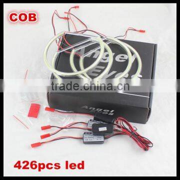new cob angel eyes ring headlight kit for bmw e36 e38 e39 e46 e90 car led lighting131mm 146mm cob halo ring conversion headlight