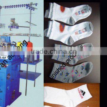 AX-6F Computer Circular Jacquard Socks Hosiery Machine
