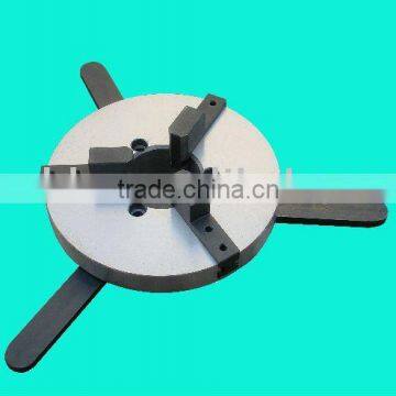 WP200A 3 jaw lathe chuck easy operate three jaw welding chuck,hand welding chuck jaw