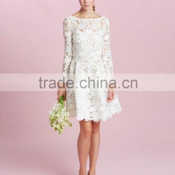 (MY1512) MARRY YOU Long Sleeve Lace Short Dresses to Wear to a Wedding                        
                                                Quality Choice