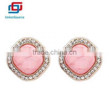 Fashion Office Small Square Golden Border Lady Earings photo-2