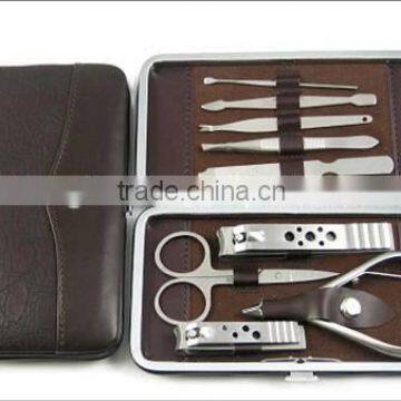 manicure pedicure set ,nail polish set with PU box