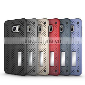 Smart and hard hybird 2 in 1armor case for Samsung S6 edge plus with strong shockproof and dust proof function