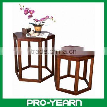 Antique Wooden Coffee Tea Table Set