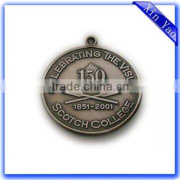 Professional metal sports antique silver medal