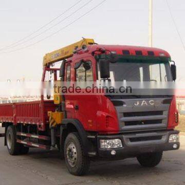 JAC 4x2 6.3 tons straight arm truck with crane