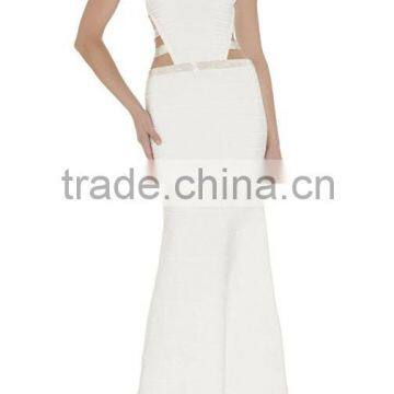 2015 fabric for women fashion casual dress new arrival white long dress                        
                                                Quality Choice