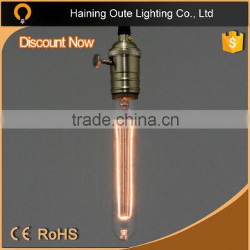 Hot sell retro vintage edison T10 40W bulbs Wholesale Decorative antique style filament edison vintage bulb