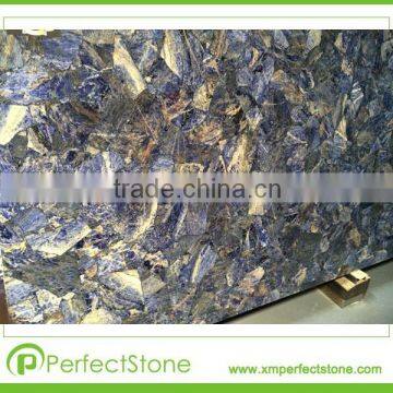 semiprecious stone blue agate stone slab