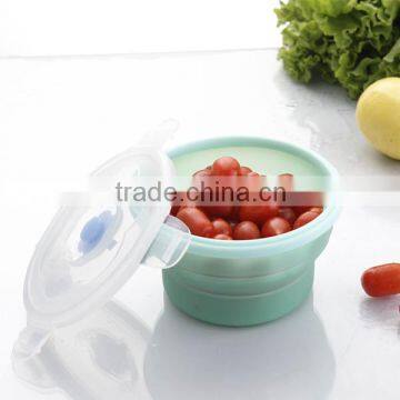 500ML Silicone Round collapsible preserving box