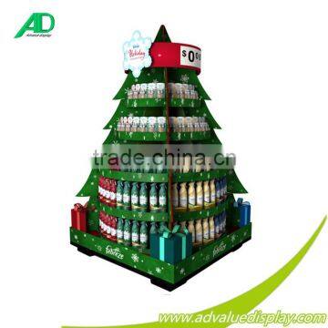 Christmas Pallet Display stand rack Cardboard big free standing rack for supermarket hot sales