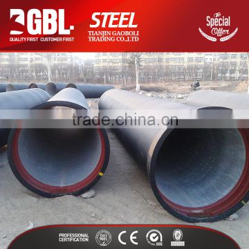 china supplier low price sewage water tube use k9 ductile steel pipes