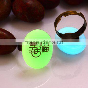 China Supplier Current Stone Pendant Ring Jewelry Wholesale Unique Bronze Rings With OEM Letter photo-5