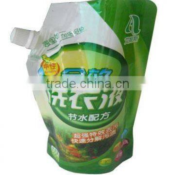 Printed Liquid detergent/Shampoo Stand Up Pouch with Spout