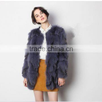 Wholesale Hot Selling Fox Fur Coat for Luxurious Ladies