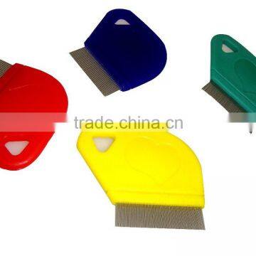 High Quality Pet Flea Lice Comb With Plastic Handle
