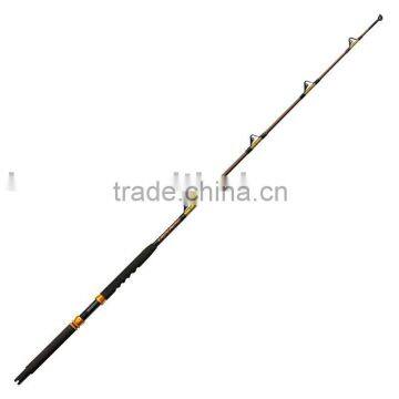 80lbs fibre glass Boat fishing rod with roller guides