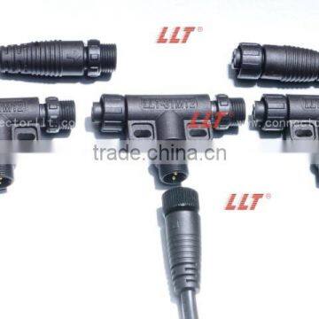 LLT Easy Installable M12 Series T Connector Outdoor Lighting Electrical Tee Connector photo-4