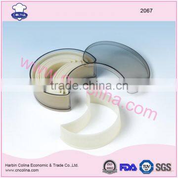 Plastic biscuit cutter smooth edge nylon moon shape cookie cutter