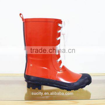 sexy lady new fashion waterproof shoe 2014 with shoe lace