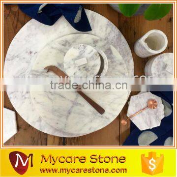 Carrara marble kitchen marble food plate honed surface