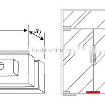 SF-050 Glass Patch Fitting/Center Lock Stainless Steel 201/304 Grade Cover Aluminum Alloy Inside With Accessories photo-3