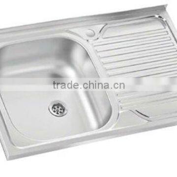 50x80 Lay-on Stainless Steel Kitchen Sink (DE305)