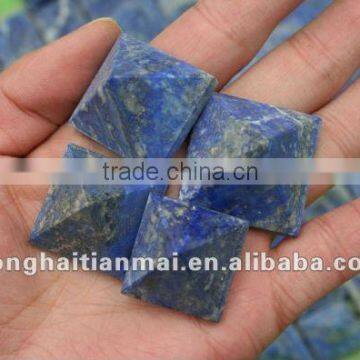 HOT! Natural Blue Gemstone Rock Quartz Crystal Pyramid