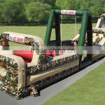 Cheap boot camp inflatable obstacle course, inflatable obstacle course for sale