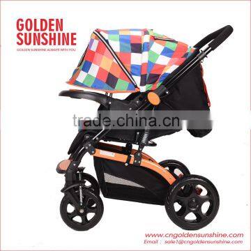 High Landscape Stroller| Baby Trolley | Pram | Carriage | Pushchair With Seat Cushion photo-4