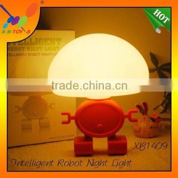 LED table lamp Dual intelligent sound and light control robot lamp