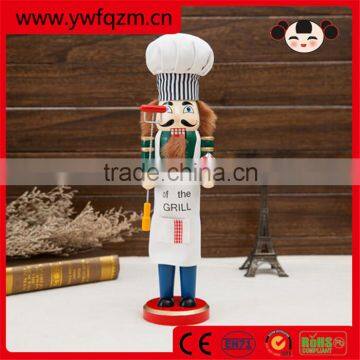 Cooker shape decoration custom wooden nutcracker