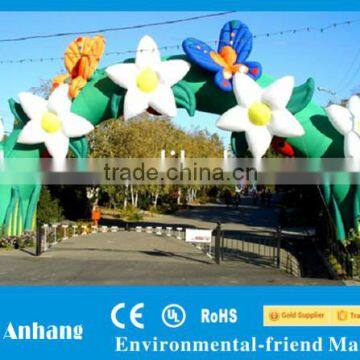 Outdoor Inflatable Flowers and Butterflies Archway