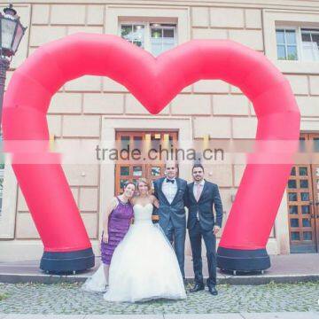 Wedding Inflatable Heart Arch for Outdoor Decoration